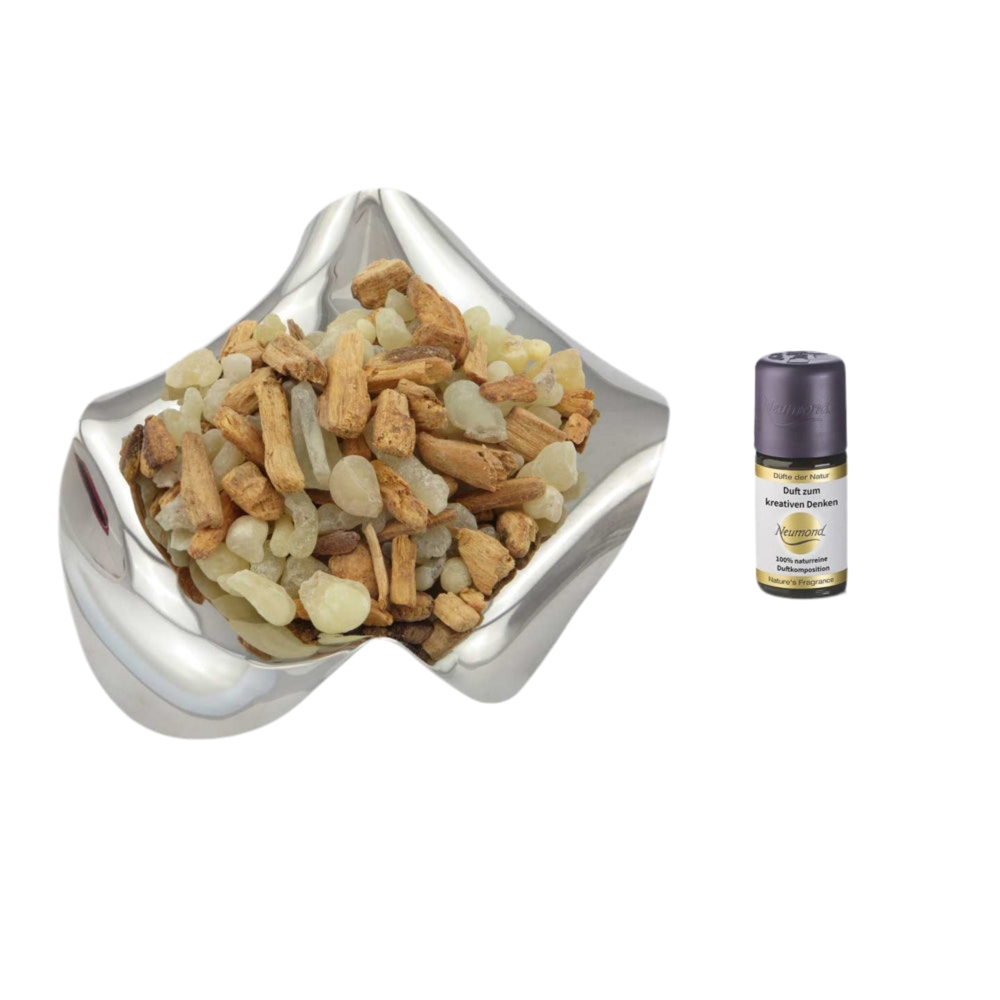 Duftöl & Räucher-Set Kreatives Denken – Reinigend & zentrierend – Mit Palo Santo & Al-Hojari Weihrauch
