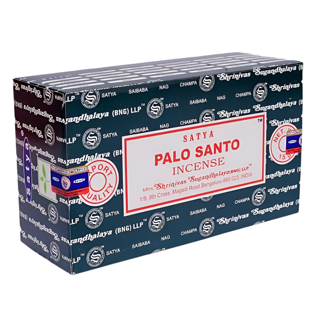 Satya Palo Santo Räucherstäbchen – 100 % naturreiner Süßholz-Duft für Reinigung & Inspiration