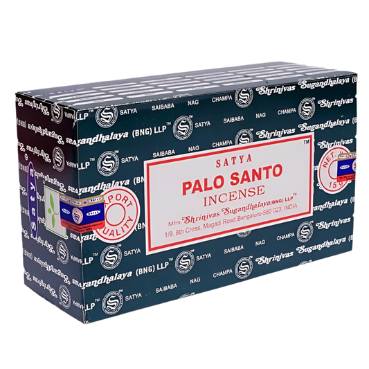 Satya Palo Santo Räucherstäbchen – 100 % naturreiner Süßholz-Duft für Reinigung & Inspiration