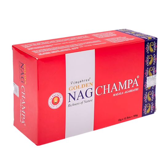 Golden Nag Champa Agarbathi Räucherstäbchen – Der Duft des Glücks & spirituellen Wohlbefindens