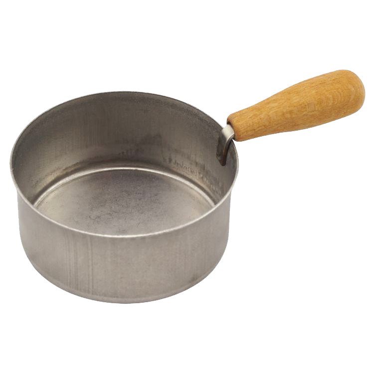 Edelstahltöpfchen mit Holzgriff - Durchmesser 38