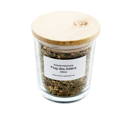 Kräutermischung Flug des Adlers – Indianische Räuchermischung für Rituale, Klarheit & innere Kraft – Handverarbeitetes Räucherwerk