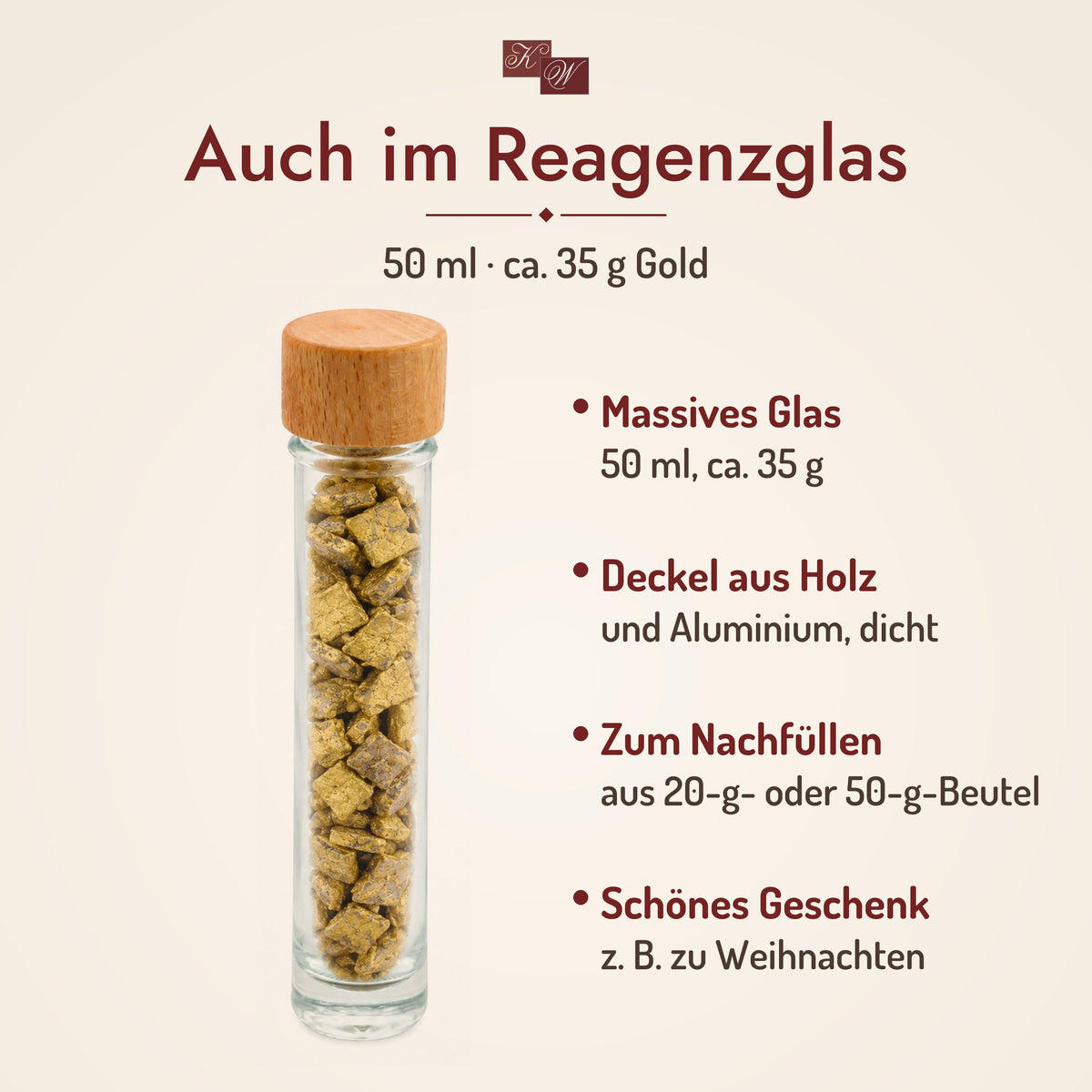 Byzantinischer Weihrauch Gold im Reagenzglas 50 ml