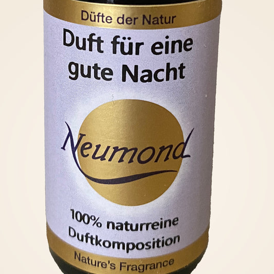 Duft für eine gute Nacht von Neumond – Nahaufnahme des Etiketts