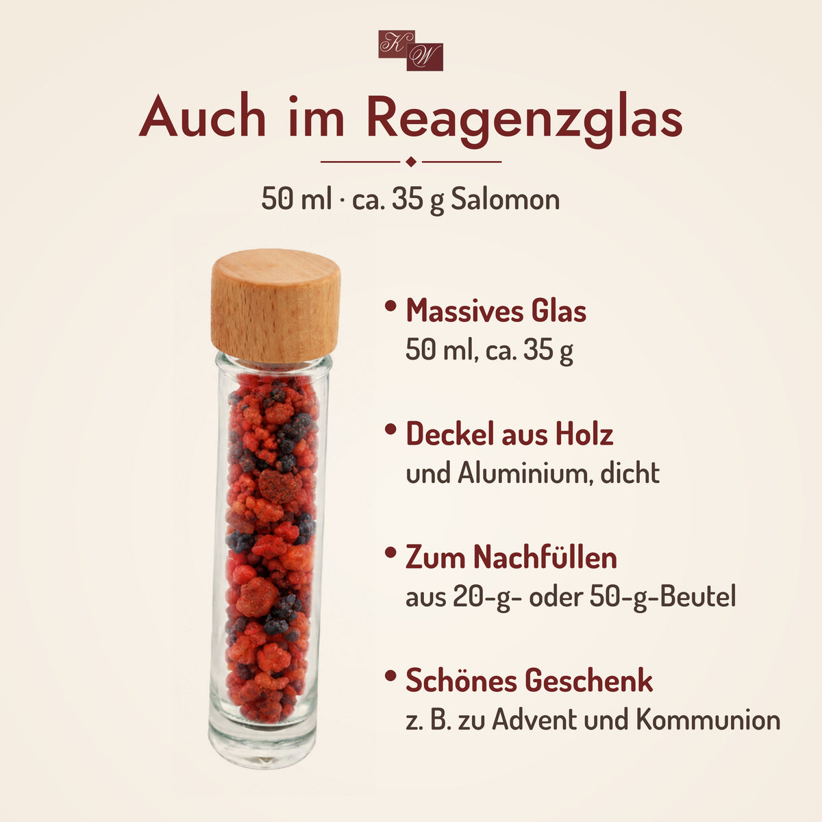 Kirchenweihrauch Salomon im Reagenzglas 50 ml