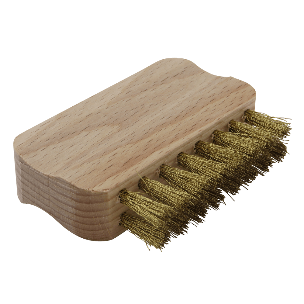 Messingbürste für Räuchersiebe – Entfernt Harzrückstände mühelos – Mit ergonomischem Holzgriff & optimaler Borstenhärte