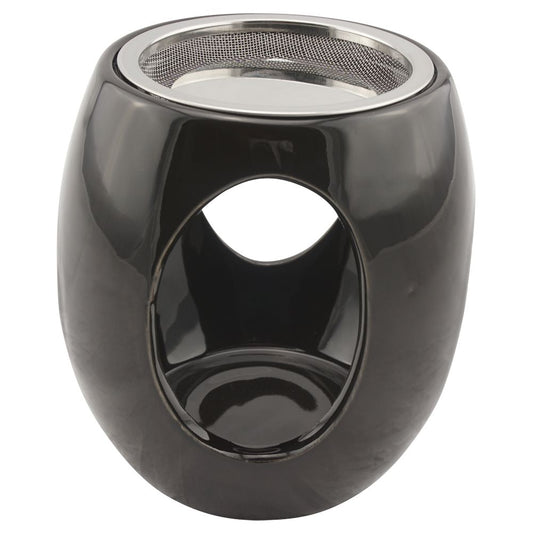 Räucherstövchen Keramik "Maris" mit Metallsieb und Metallscheibe – H 11,5cm