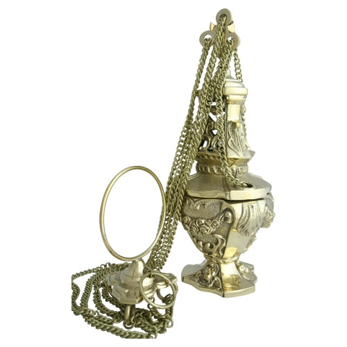 Weihrauchfass Kathedrale - H 30 cm - Messing