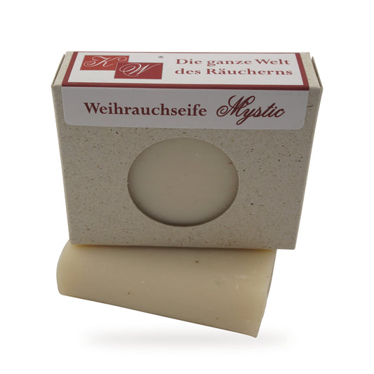 Weihrauchseife Mystic – Seifenstück und Schachtel