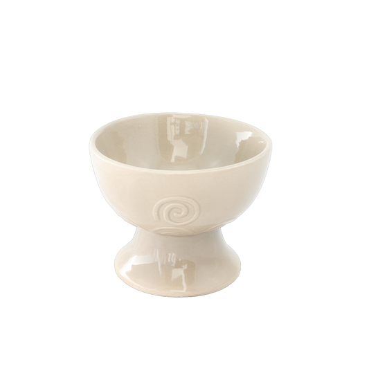 Räucherkelch “Helena” aus Keramik – Handgefertigt in Macchiato für Räucherrituale mit Kohle, Weihrauch & Kräutern