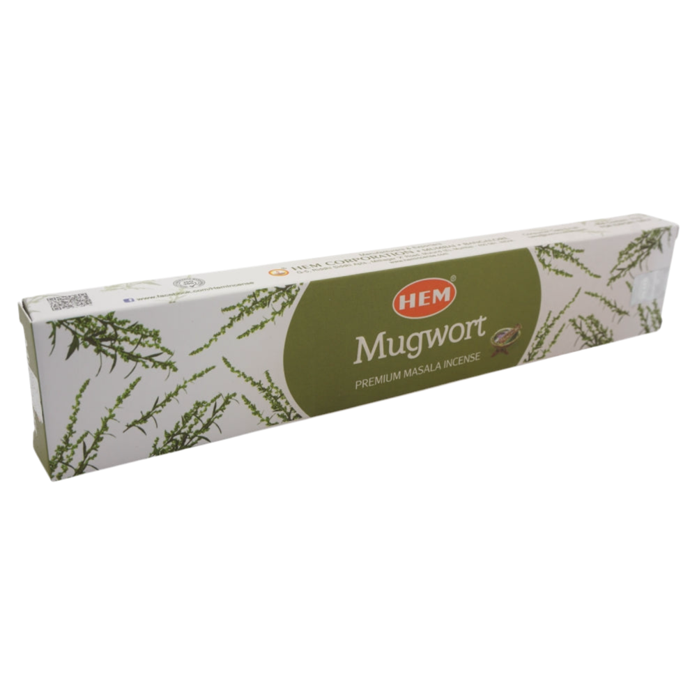 HEM Mugwort Masala Räucherstäbchen – 100 % naturreiner Beifuß-Duft für Reinigung & spirituelle Reinigung