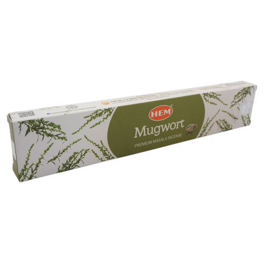 HEM Mugwort Masala Räucherstäbchen – 100 % naturreiner Beifuß-Duft für Reinigung & spirituelle Reinigung