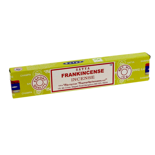 Satya Frankincense Räucherstäbchen – 100 % naturreiner Weihrauch-Duft für Meditation & Entspannung