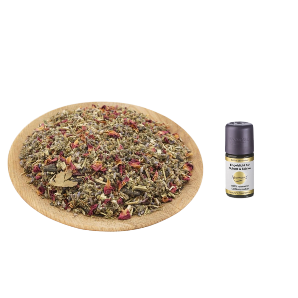 Duftöl & Räucher-Set Engelslicht – Schutz, Herzöffnung & Geborgenheit – 100 % naturrein