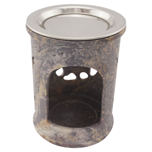 Räucherstövchen “Sonne” aus Speckstein – Strahlende Energie für sanftes Räuchern mit Edelstahlsieb & Metallscheibe