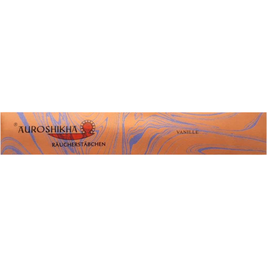 Auroshikha Vanille Räucherstäbchen – 100 % naturreiner Vanille-Duft für eine warme und beruhigende Atmosphäre (10g)