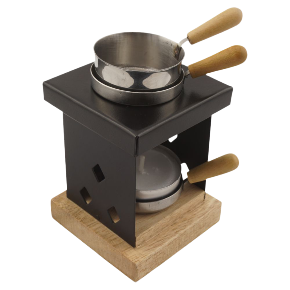 Räucherstövchen “Arian” aus Metall & Holz – Orientalisches Design für Weihrauch, Kräuter & ätherische Öle