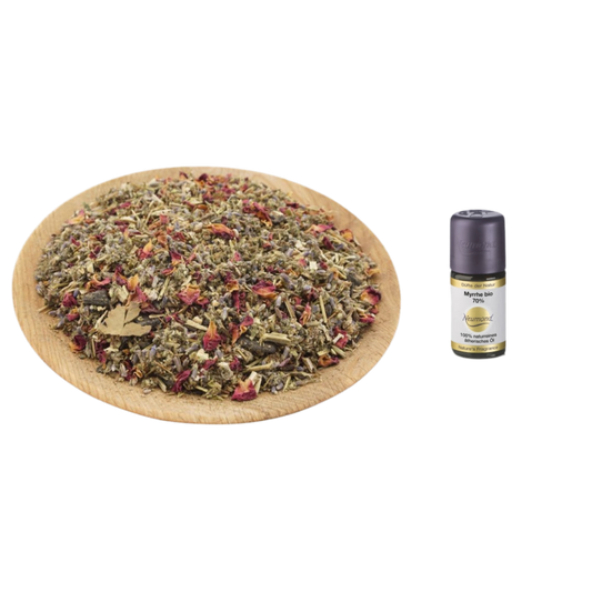 Duftöl & Räucher-Set Myrrhe – Schutz, Reinigung & neue Energie – Mit Kräutermischung Schutz & Segen