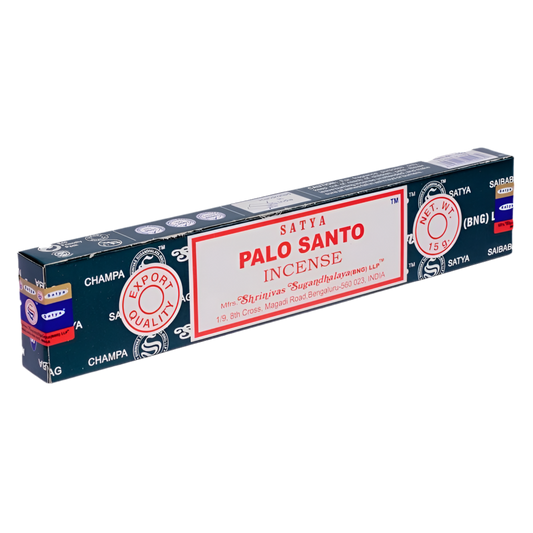 Satya Palo Santo Räucherstäbchen – 100 % naturreiner Süßholz-Duft für Reinigung & Inspiration