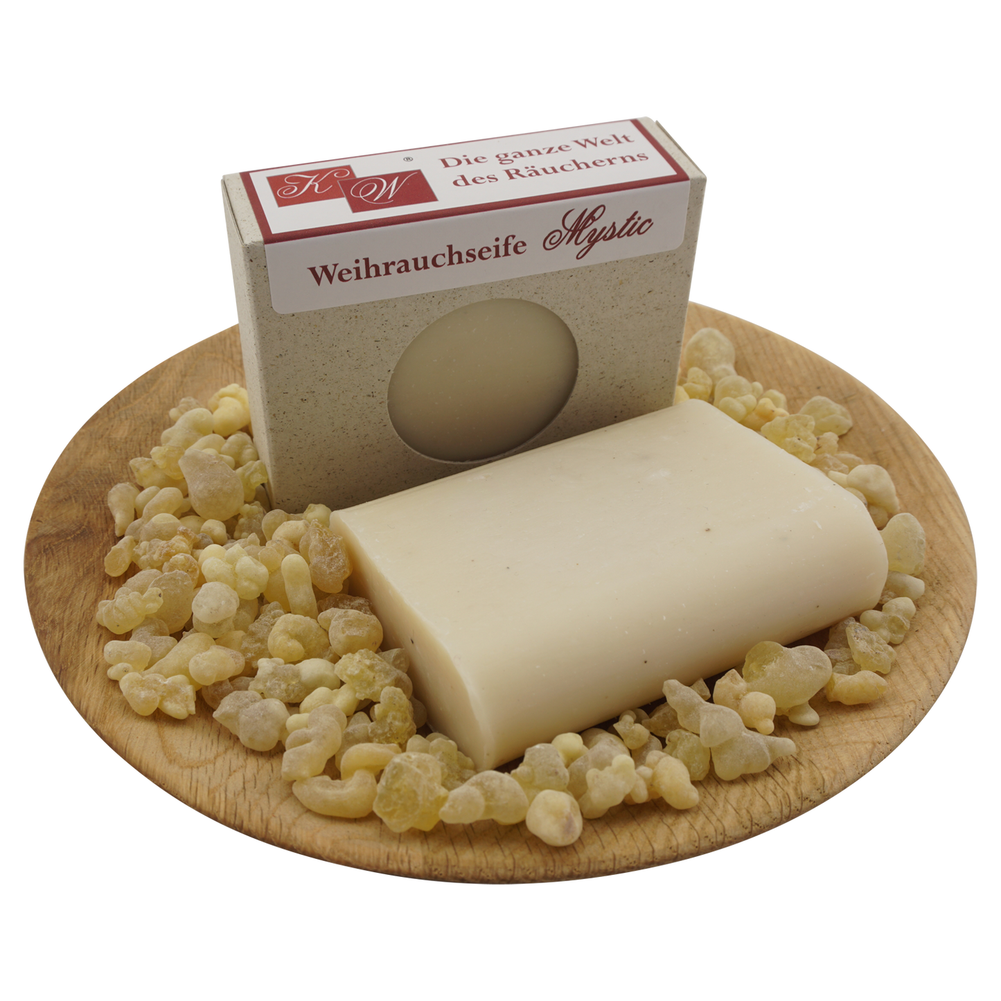 Handgemachte Weihrauchseife „Mystic“ – Aus echtem Weihrauchharz – Babassu- & Jojobaöl – 100% vegan & palmölfrei – 100 g