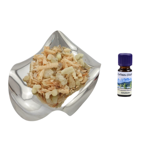 Duftöl & Räucher-Set Zirben Stub’n & Al-Hojari Weihrauch – Reinigt, entspannt & fördert erholsamen Schlaf