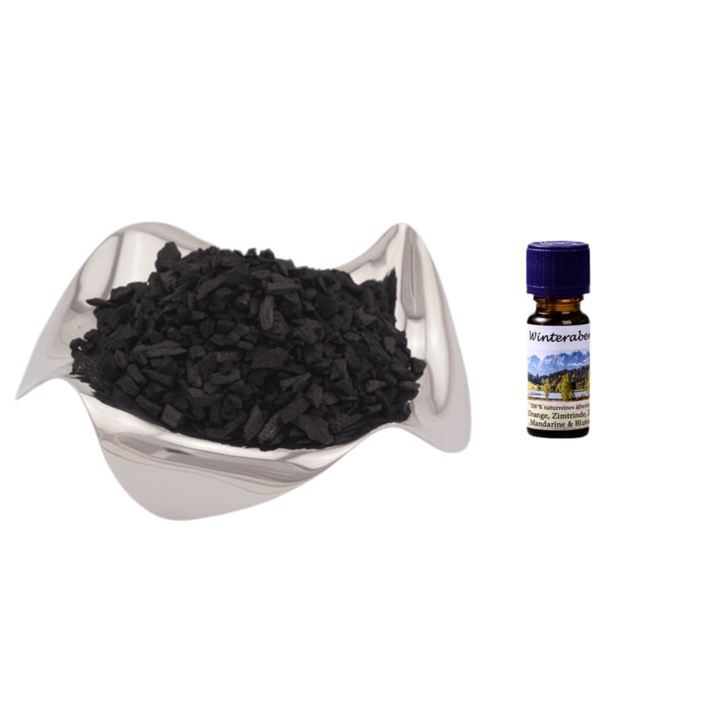 Duftöl und Räucher-Set, Winterabend und Styrax, entspannend und harmonisierend, 10 ml/20 g