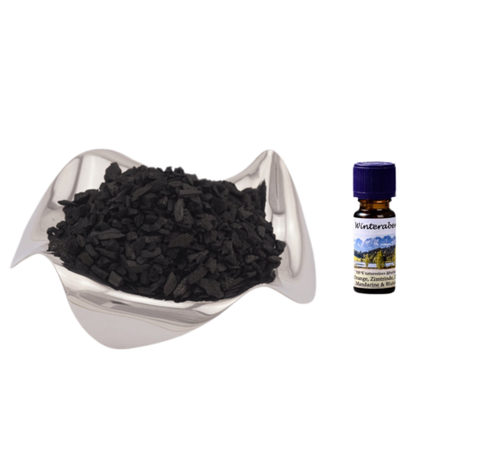 Duftöl und Räucher-Set, Winterabend und Styrax, entspannend und harmonisierend, 10 ml/20 g