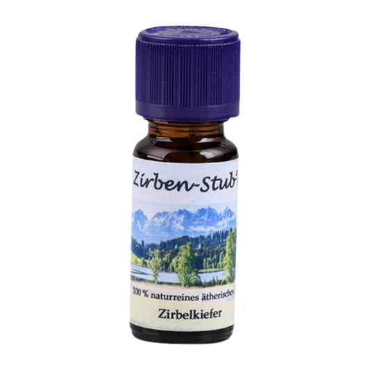 Zirben Stub’n – 100 % naturreines ätherisches Zirbenöl – Beruhigend & entspannend – Ideal für Schlafräume & Duftlampen (10 ml)