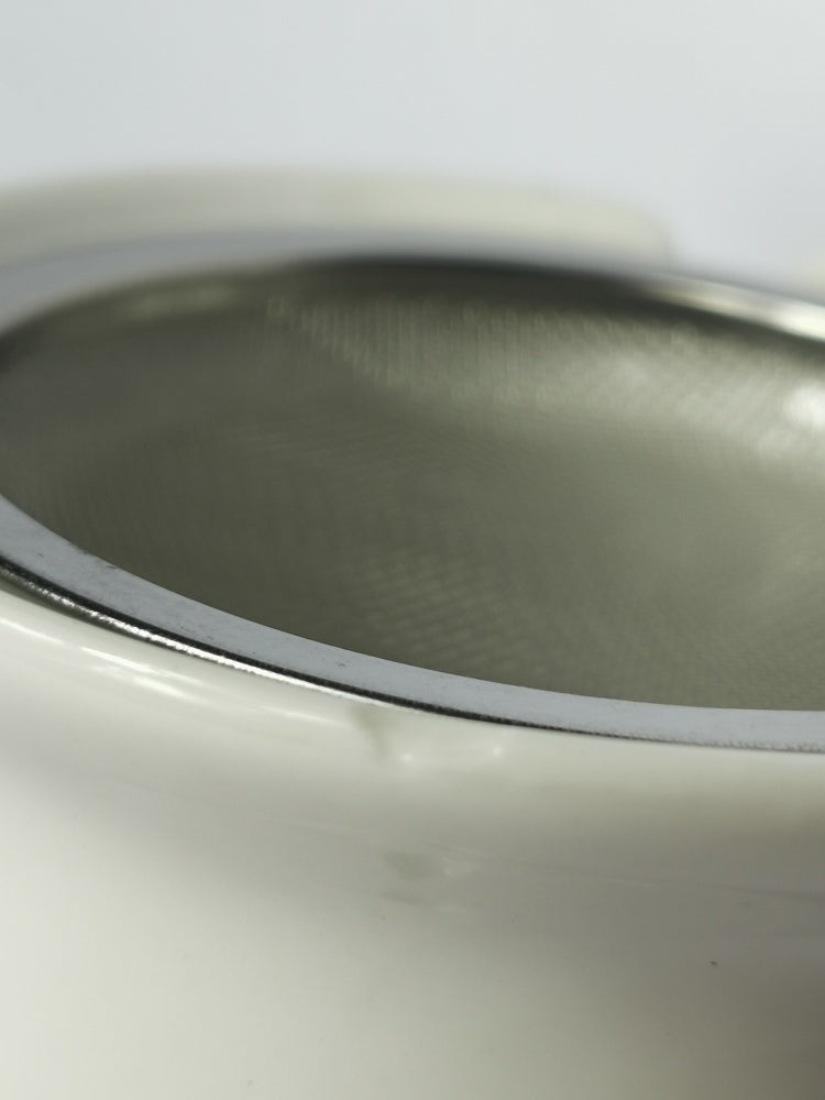 Räucherstövchen Keramik “Sternenblume” mit Metallsieb und Metallscheibe – H 11cm - 2. Wahl