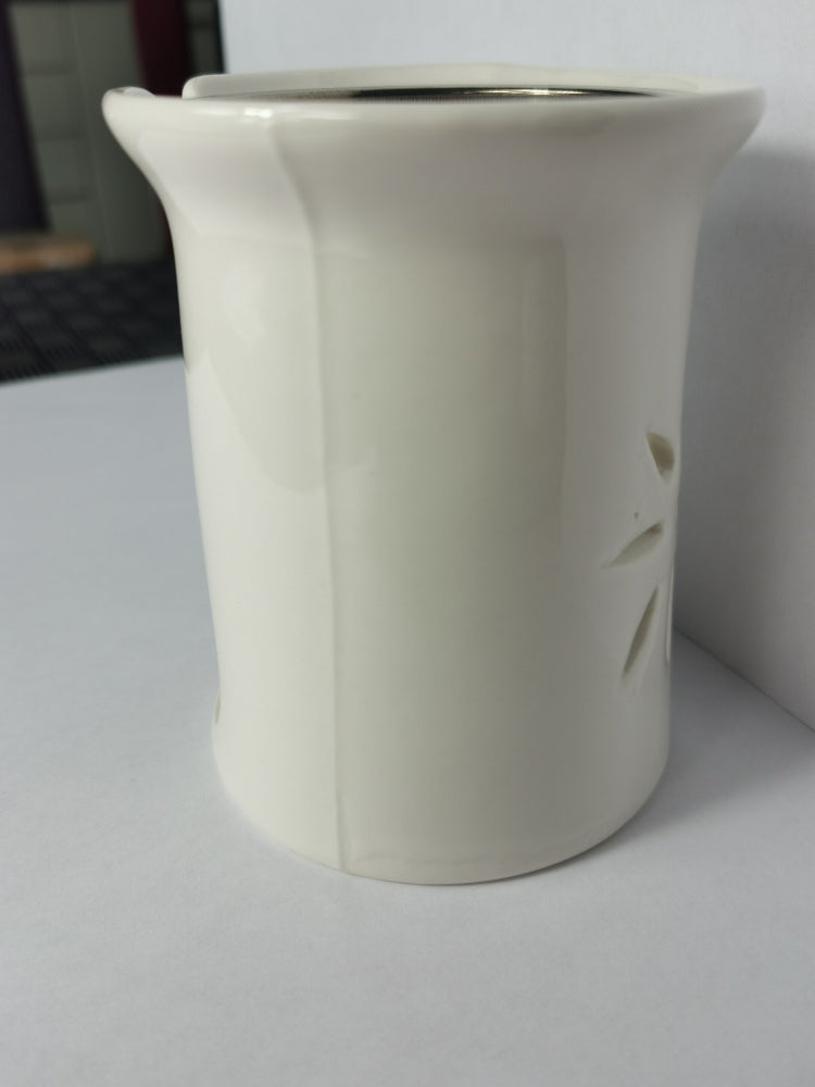 Räucherstövchen Keramik “Sternenblume” mit Metallsieb und Metallscheibe – H 11cm - 2. Wahl