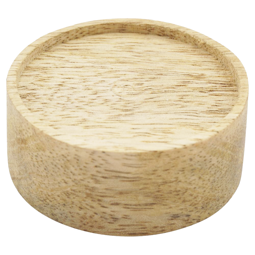 Podest für Räucherstövchen – Temperaturregulierung für Teelichter – Aus Mangoholz, Ø 44 mm, Höhe 18,5 mm