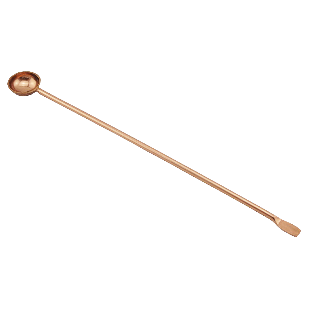 Räucherlöffel aus Messing, verkupfert – 17 cm – Zum Dosieren & Verteilen von Räucherwerk auf Kohle oder Stövchen