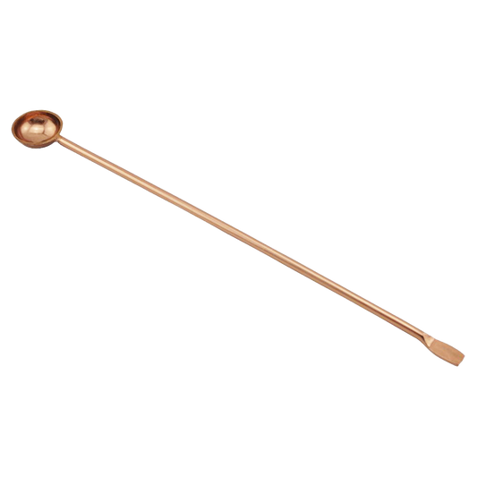 Räucherlöffel aus Messing, verkupfert – 17 cm – Zum Dosieren & Verteilen von Räucherwerk auf Kohle oder Stövchen