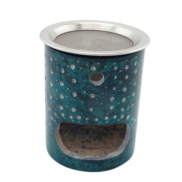 Fair Trade: 2-tlg. Räucherstövchen Cosmos Türkis