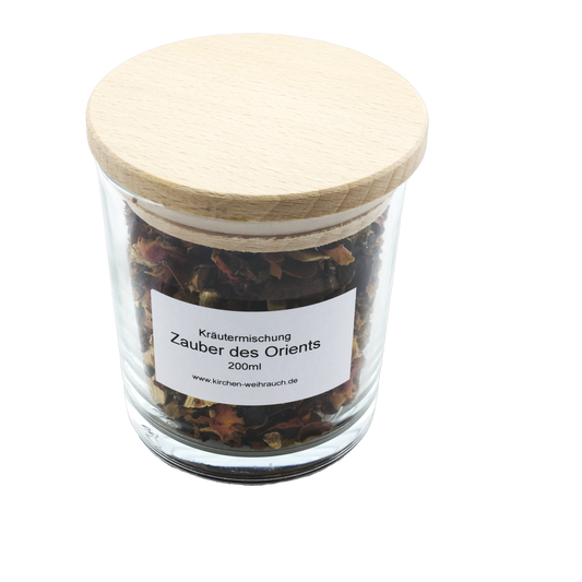 Kräutermischung Zauber des Orients – Verführerischer, süßlich-würziger Duft – Sinnliche Momente genießen – Räucherwerk