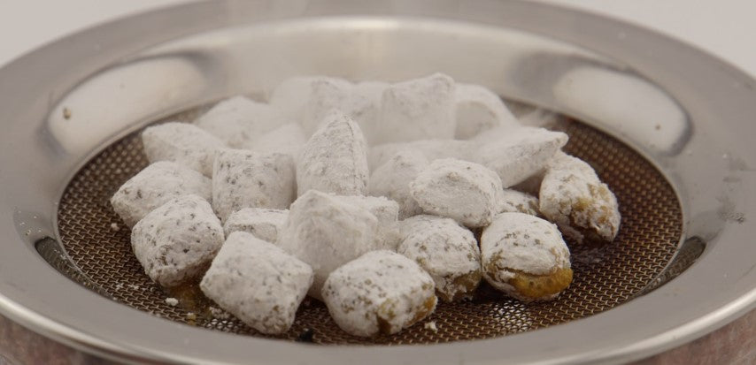 Räucherstövchen Keramik "Maris" mit Metallsieb und Metallscheibe – H 11,5cm