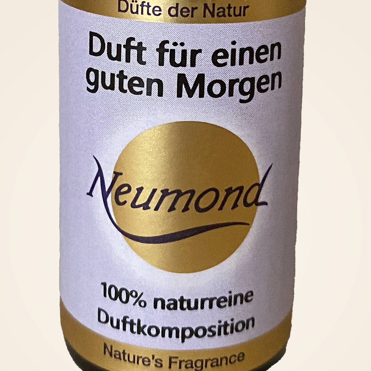 Duft für einen guten Morgen von Neumond – Nahaufnahme des Etiketts