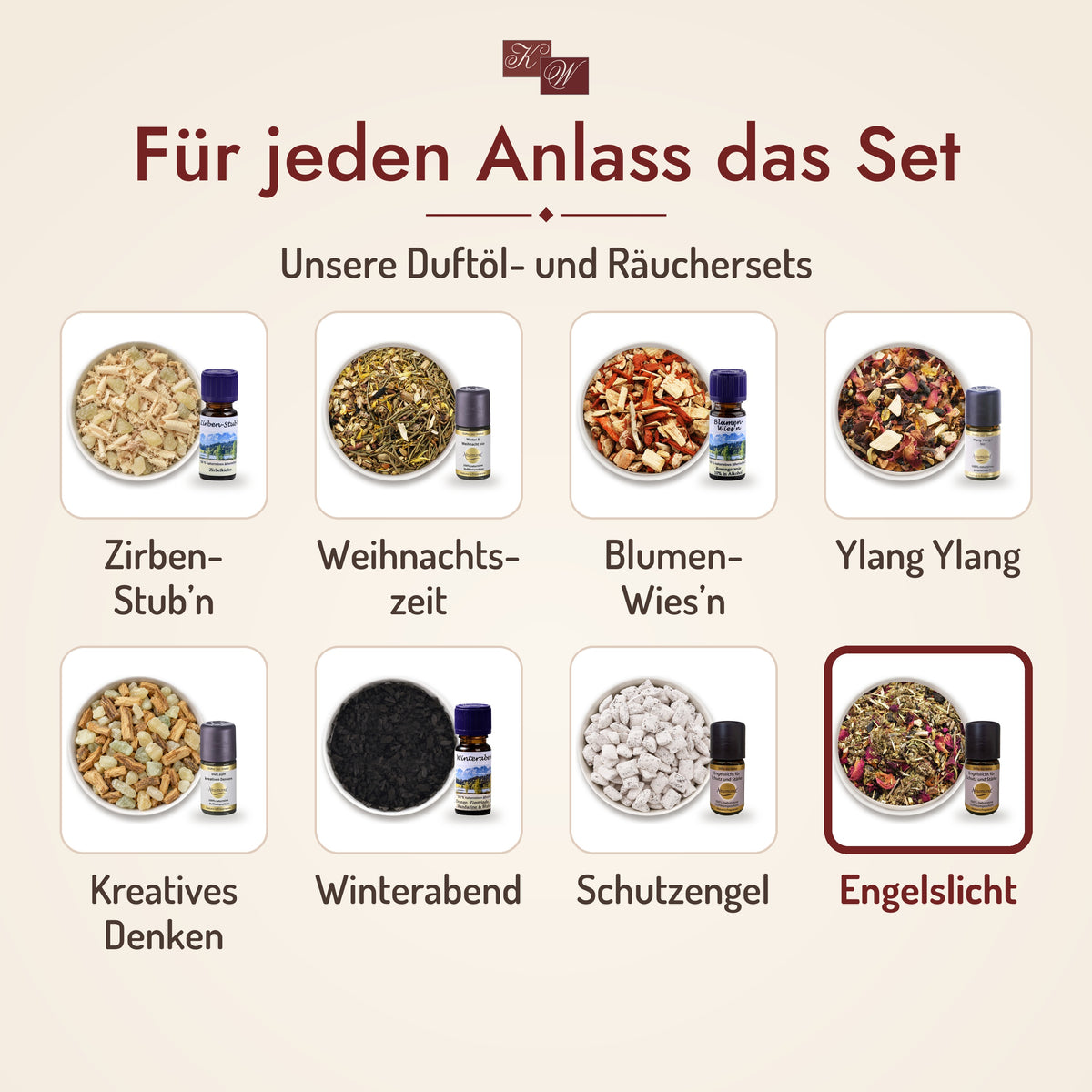 Duftöl- und Räucherset Engelslicht – alle Duftöl- und Räuchersets im Überblick