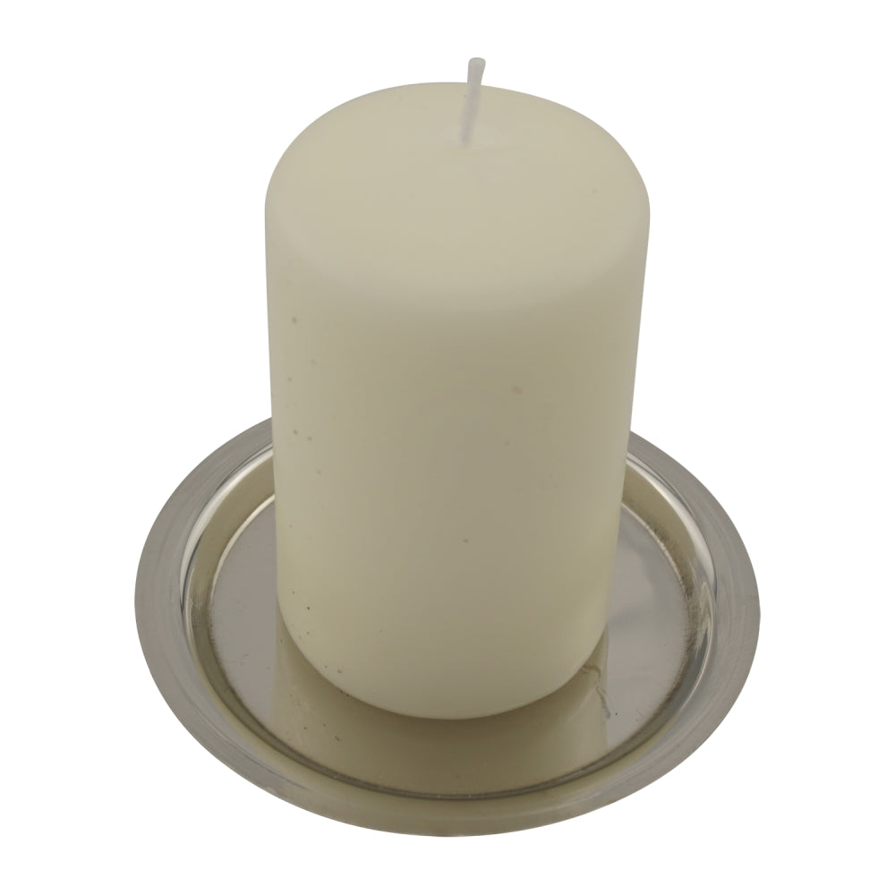 Untersetzer/Metallschale – Edelstahl vertieft – D 8 cm