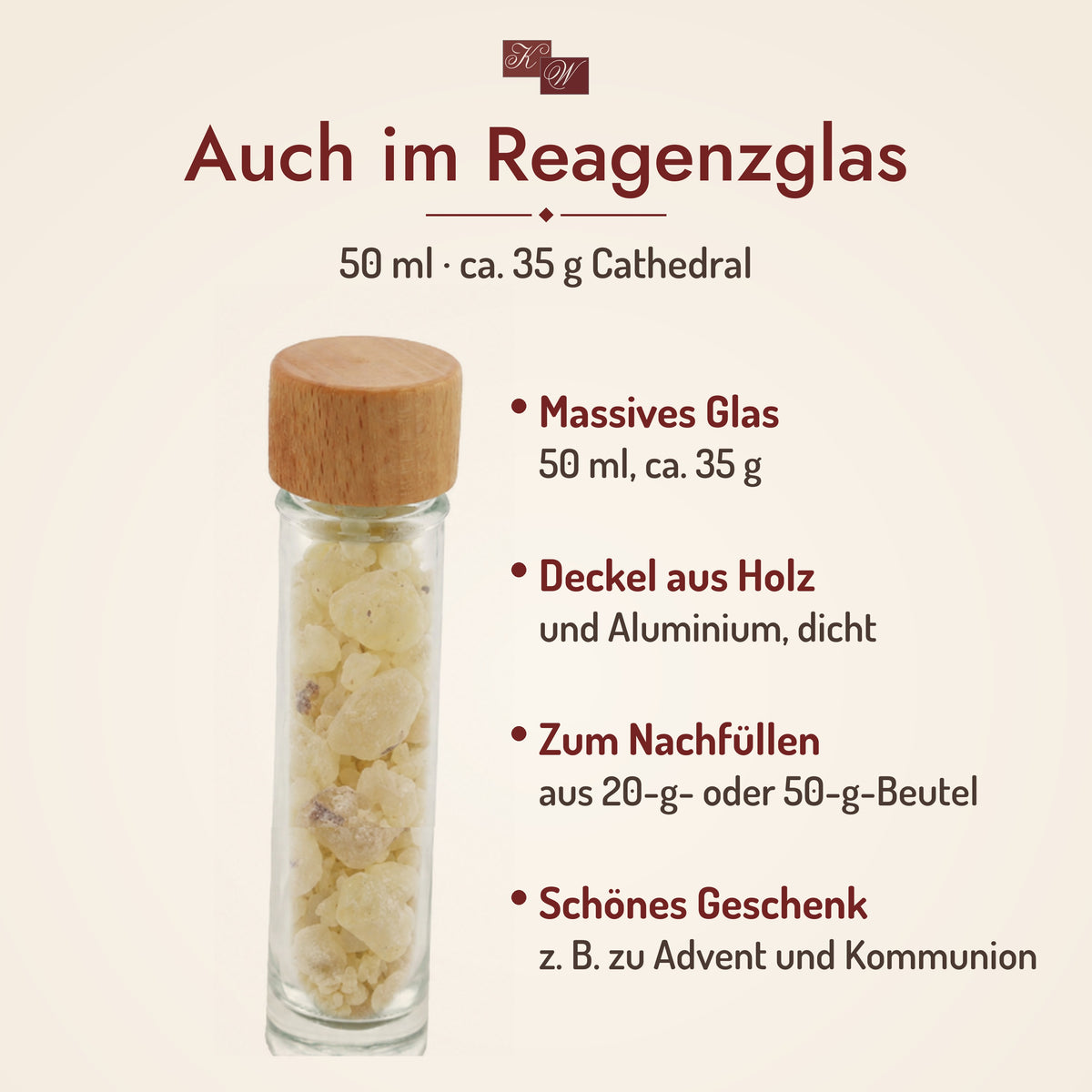 Kirchenweihrauch Cathedral im Reagenzglas 50 ml