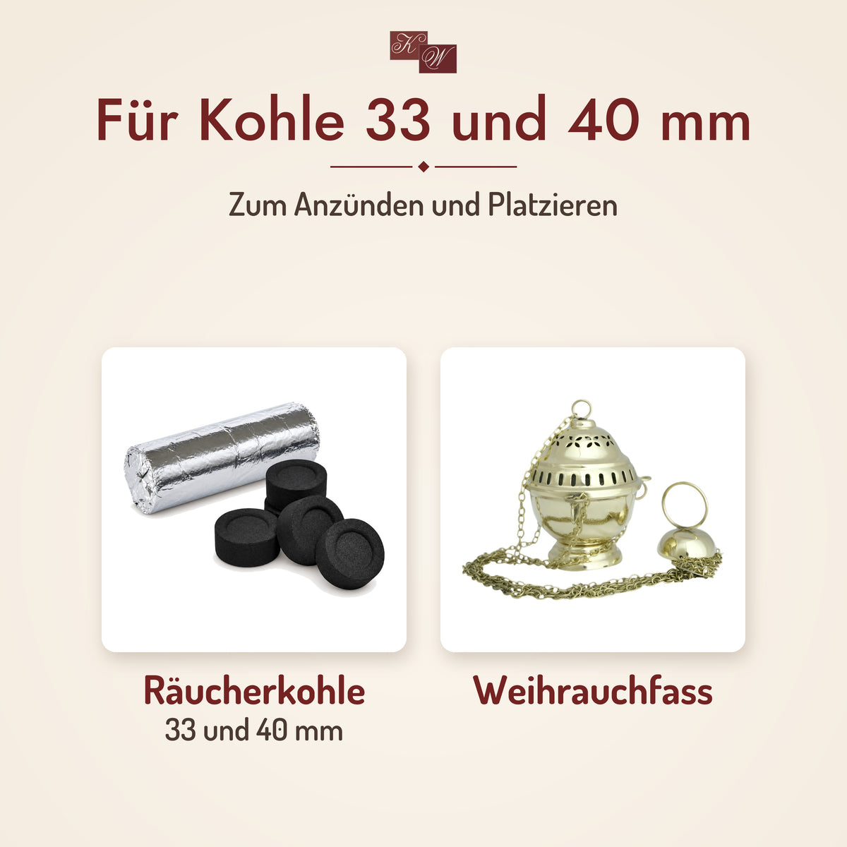 Kohle-Zange 18 cm – passt zu