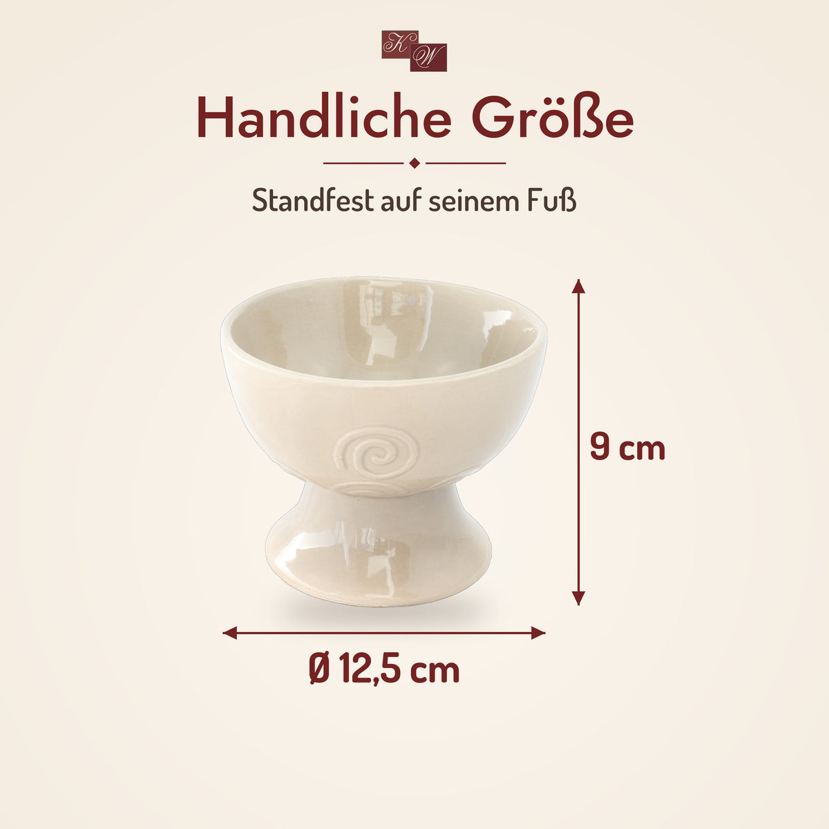 Räucherkelch Helena aus Keramik – Größe: Ø 12,5 cm, Höhe 9 cm