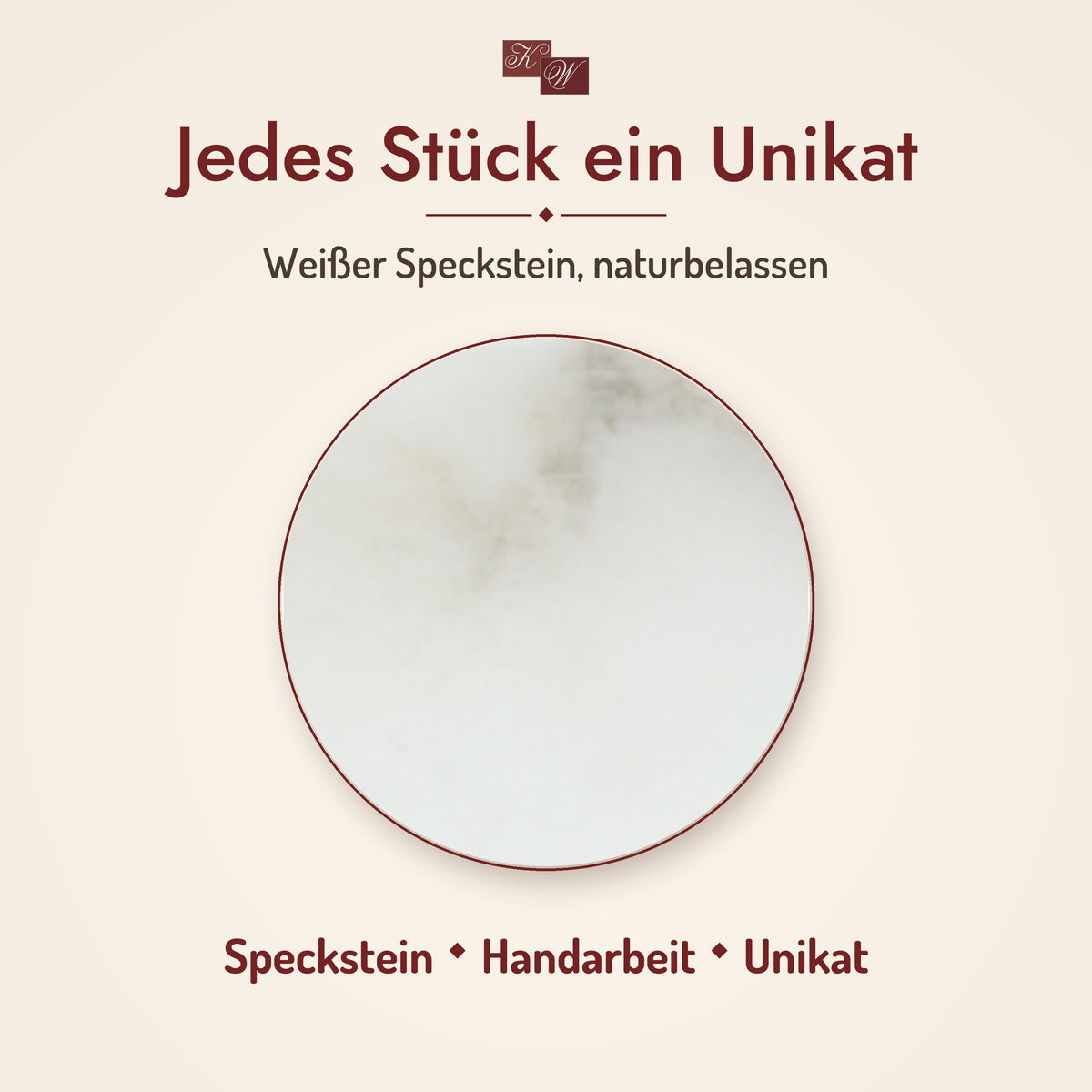 Räucherschale aus weißem Speckstein – Material im Detail