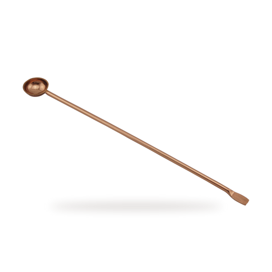 Räucherlöffel aus Messing, verkupfert