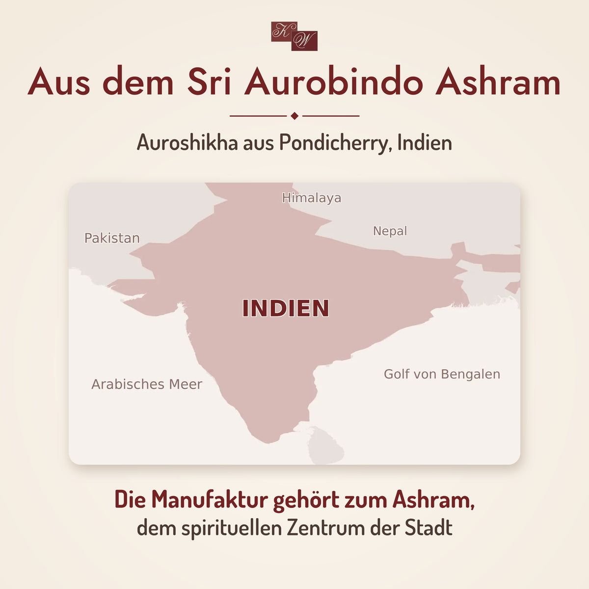 Auroshikha Lemongras Räucherstäbchen – Marke und Herkunft: Pondicherry, Indien