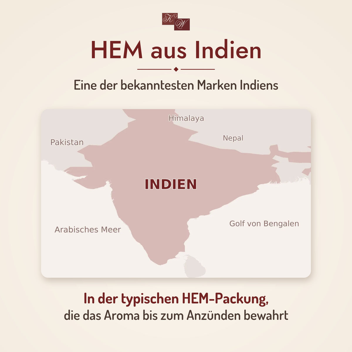 HEM Frankincense-Myrrhe Räucherstäbchen – Marke und Herkunft: Indien