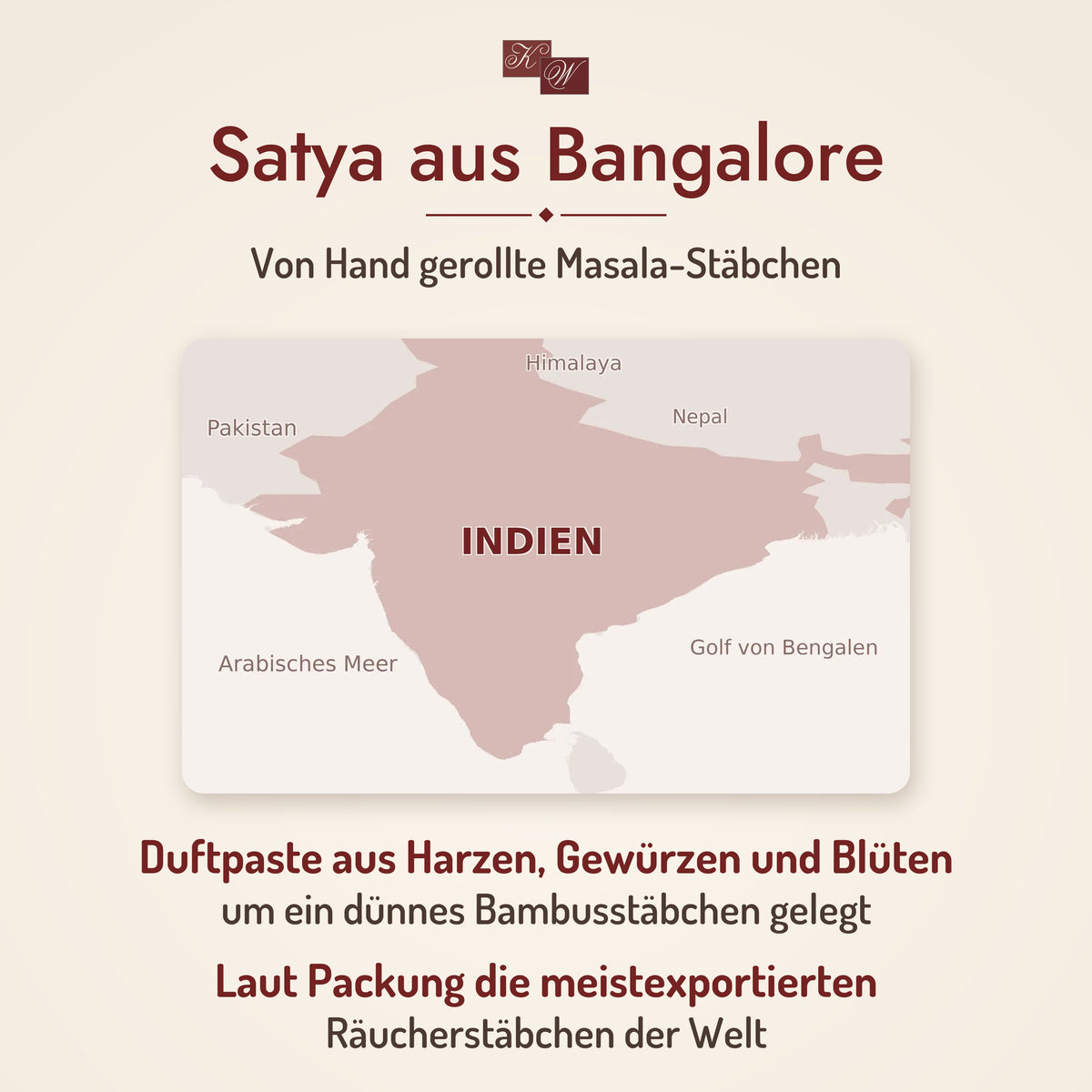 Satya Palo Santo Räucherstäbchen – Marke und Herkunft: Bangalore, Indien