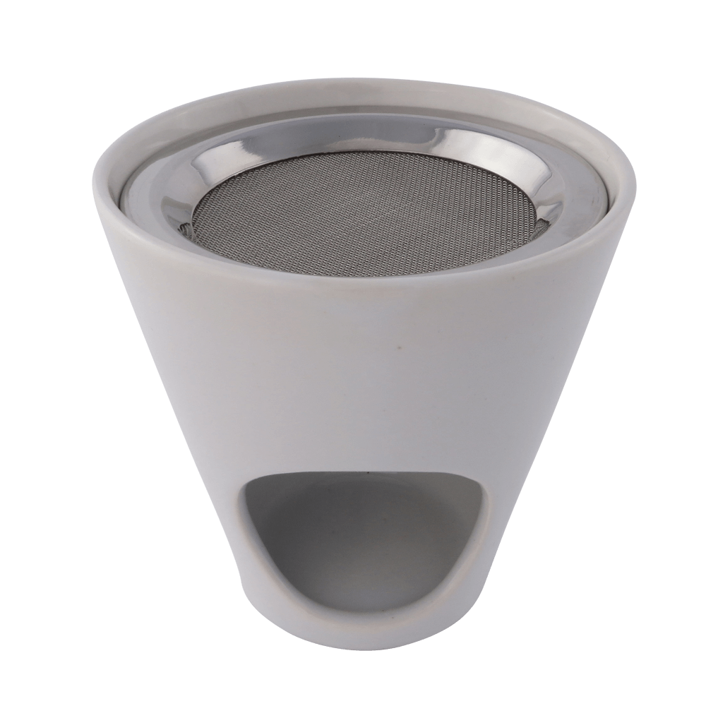 Geschenkset Räucherstövchen weiß, mit Sieb, Weihrauch Oman Al-Hojari und Weihrauch Athos Rosen