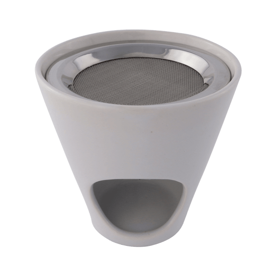 Geschenkset Räucherstövchen weiß, mit Sieb, Weihrauch Oman Al-Hojari und Weihrauch Athos Rosen