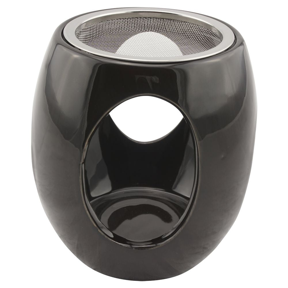 Räucherstövchen Keramik "Maris" mit Metallsieb und Metallscheibe – H 11,5cm